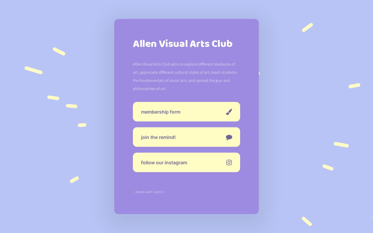 Allen Visual Arts Club